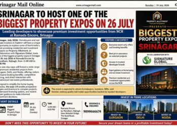 Srinagar to Host One of the Biggest Property Expos on 26 July