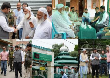 DC Ganderbal visits Shrine of Hazrat Qamar-Ud-Din Bukhari (RA), interacts with devotees and locals; reviews arrangements on occasion of Urs