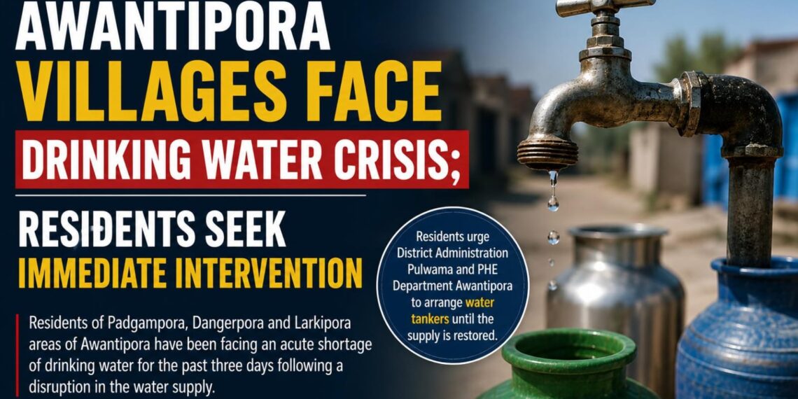 Awantipora Villages Face Drinking Water Crisis; Residents Seek Immediate Intervention