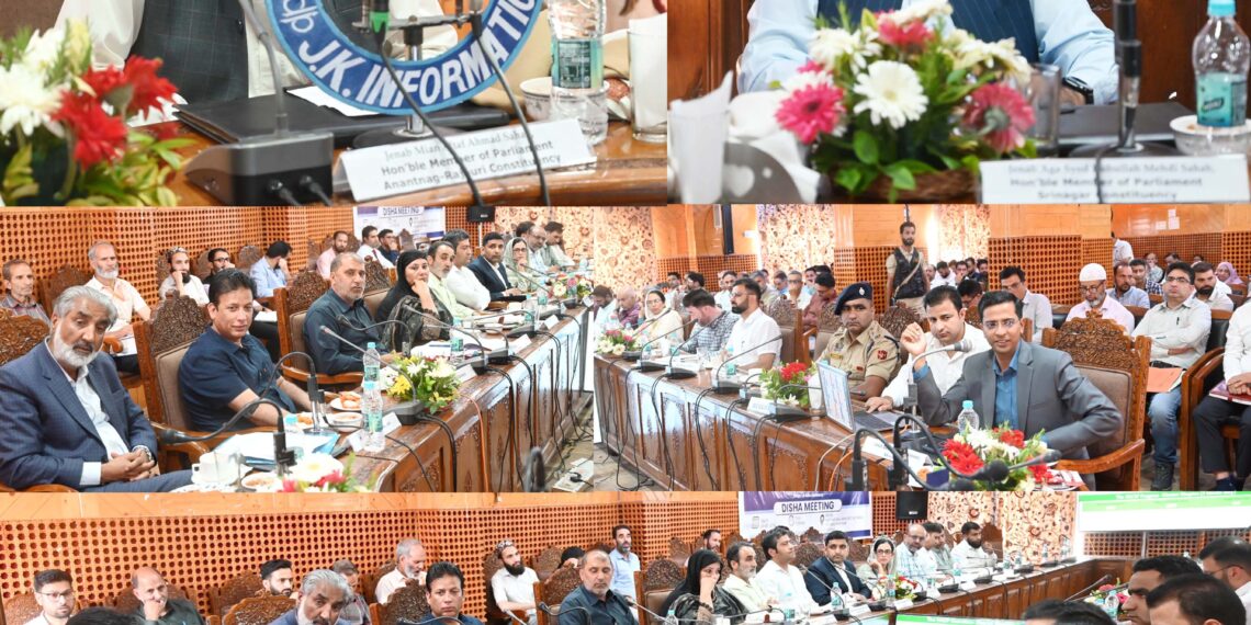 MP Main Altaf chairs DISHA meeting at Shopian, reviews developmental works and Government schemes