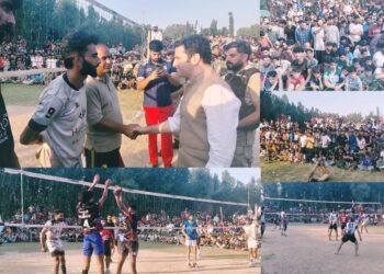DC Budgam witnesses Volleyball Tournament Final at Aarath