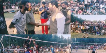 DC Budgam witnesses Volleyball Tournament Final at Aarath