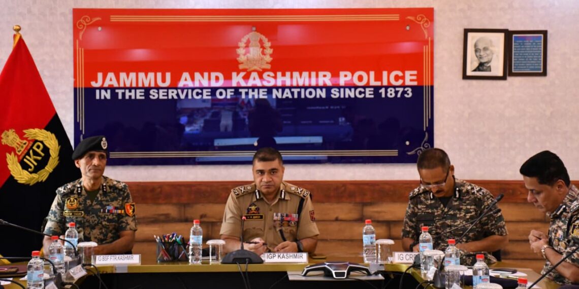 IGP Kashmir Reviews Security Arrangements for Independence Day Celebrations & other events at PCR Kashmir