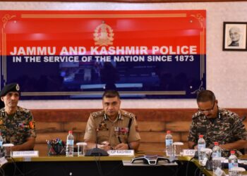 IGP Kashmir Reviews Security Arrangements for Independence Day Celebrations & other events at PCR Kashmir