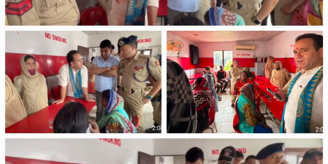 Sunil Sharma and Anwar Khan Visits PCR Kulgam after tragic terrorist attack on non local brick workers