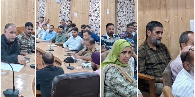 ADC Tral Chairs Meeting to Review Preparations for Tiranga Rally and Independence Day Celebrations