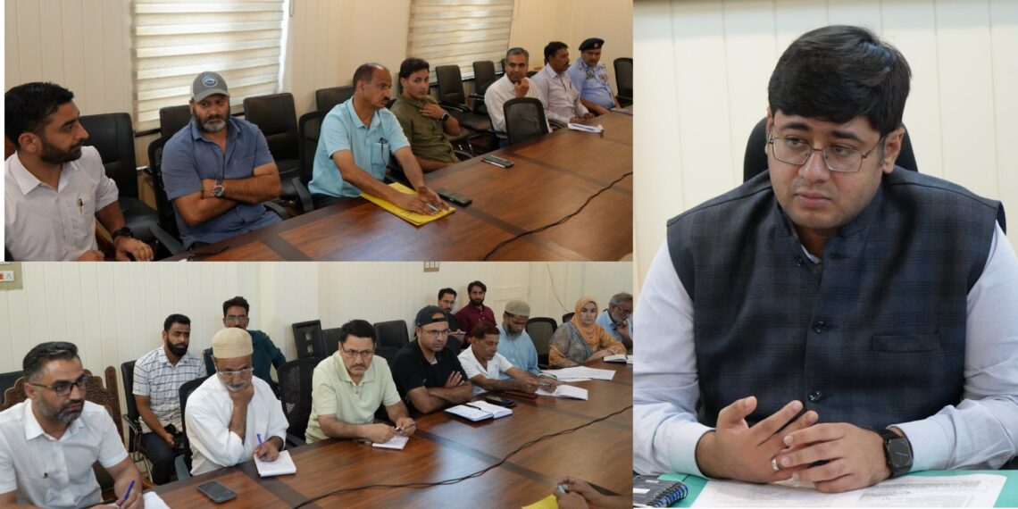 DC Ganderbal Reviews Arrangements for Eid-ul-Milad-Un-Nabi (SAW)