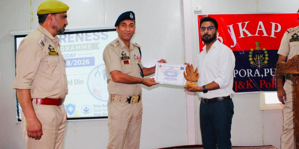 Health Awareness Programme Held at 23 JKAP IR, Lethpora Pulwama