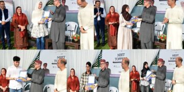 CM Omar Abdullah felicitates J&K’s four NEET toppers