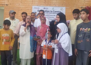 Voluntary Medicare Society (VMS) organized Workshop on “Orientation to Careers for Persons with Vision Impairment” at Ganderbal, J&K