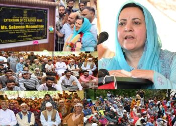 Sakeena Itoo visits Check-e-Samad, held public outreach camp
