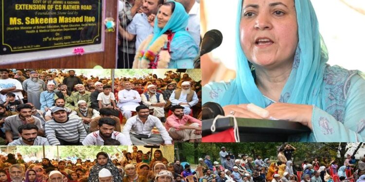 Sakeena Itoo visits Check-e-Samad, held public outreach camp