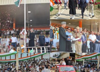 Nasir Aslam Wani hoists Tricolour, offers tributes to freedom fighters at DPL Kupwara on 80th I-Day