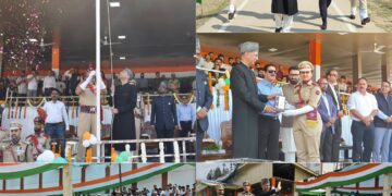 Nasir Aslam Wani hoists Tricolour, offers tributes to freedom fighters at DPL Kupwara on 80th I-Day