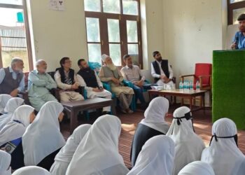 ADC Sopore addresses Interaction Programme at GGHS Bomai, Calls for Holistic Development of Students
