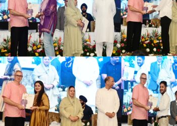 CM Omar Abdullah hands over appointment orders to Medical Officers at SKICC