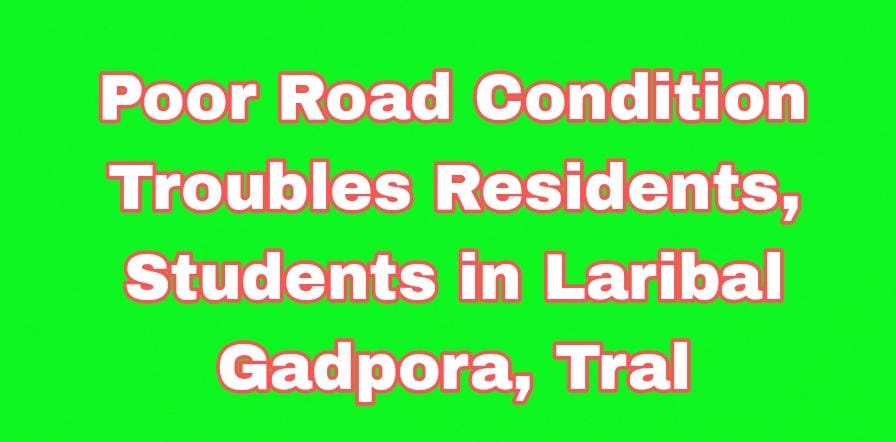 Poor Road Condition Troubles Residents, Students in Laribal Gadpora, Tral