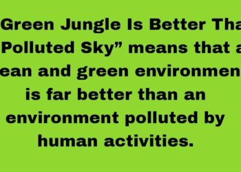A Green Jungle Is Better Than a Polluted Sky