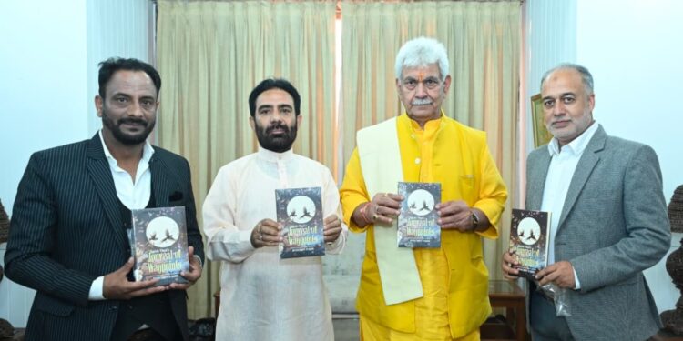 LG Manoj Sinha Releases ‘Journal of the Waypoints’ Based on Kashmiri Poetry of Dr Satish Vimal