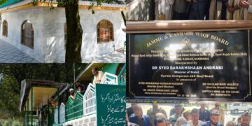 Dr Darakhshan Andrabi Inaugurates Upgradation Projects at Three Ziyarat Complexes in Kangan
