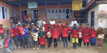 Amrit Charitable Trust Distributes Educational Kits Among Students in Tral
