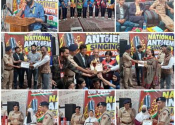 Cultural Show, National Anthem Singing Competition Held at 23 JKAP IR Lethpora