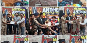 Cultural Show, National Anthem Singing Competition Held at 23 JKAP IR Lethpora