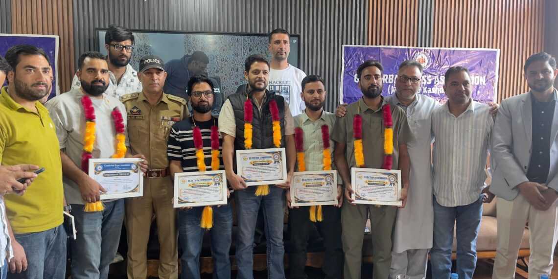 Ganderbal Press Association Elects New Office-Bearers; Ayaz Sofi Re-elected President for Second Term