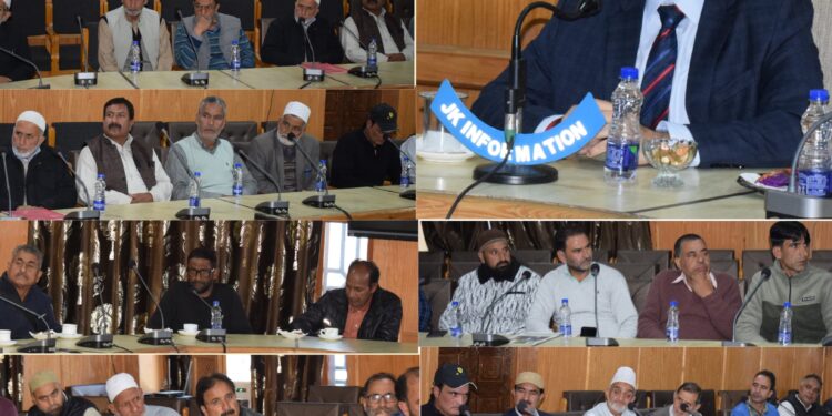 DC Pulwama holds stakeholder interaction on Public issues, Development, Social Welfare