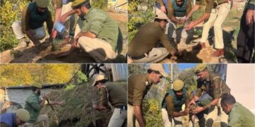 J&K Police organises District-Wide Ekta Diwas Plantation drive in Ganderbal