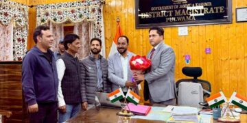 PSAJK District Pulwama Welcomes Newly Appointed Deputy Commissioner Shri K.K. Sidha