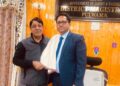 Umer Jaan Welcomes Newly Appointed DC Pulwama, K.K. Sidha 