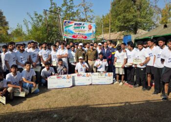 11 JKAP IR Organises Run for Unity in Anantnag to Mark Sardar Patel’s 151st Birth Anniversary
