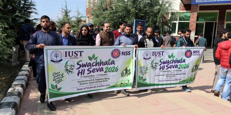 IUST organises Swachhata Rally under Swachhata Hi Seva 2026